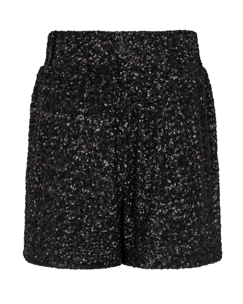 CMSEQUINCE - SHORTS WITH SEQUINS IN BLACK