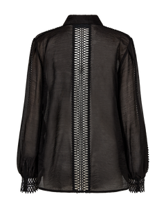 CMULTRA - SHIRT WITH LACES IN BLACK