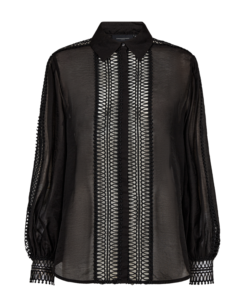 CMULTRA - SHIRT WITH LACES IN BLACK