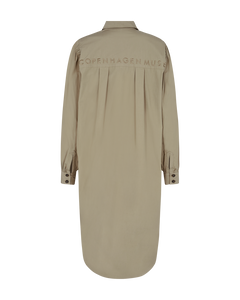 CMBLUR - SHIRT DRESS IN BROWN