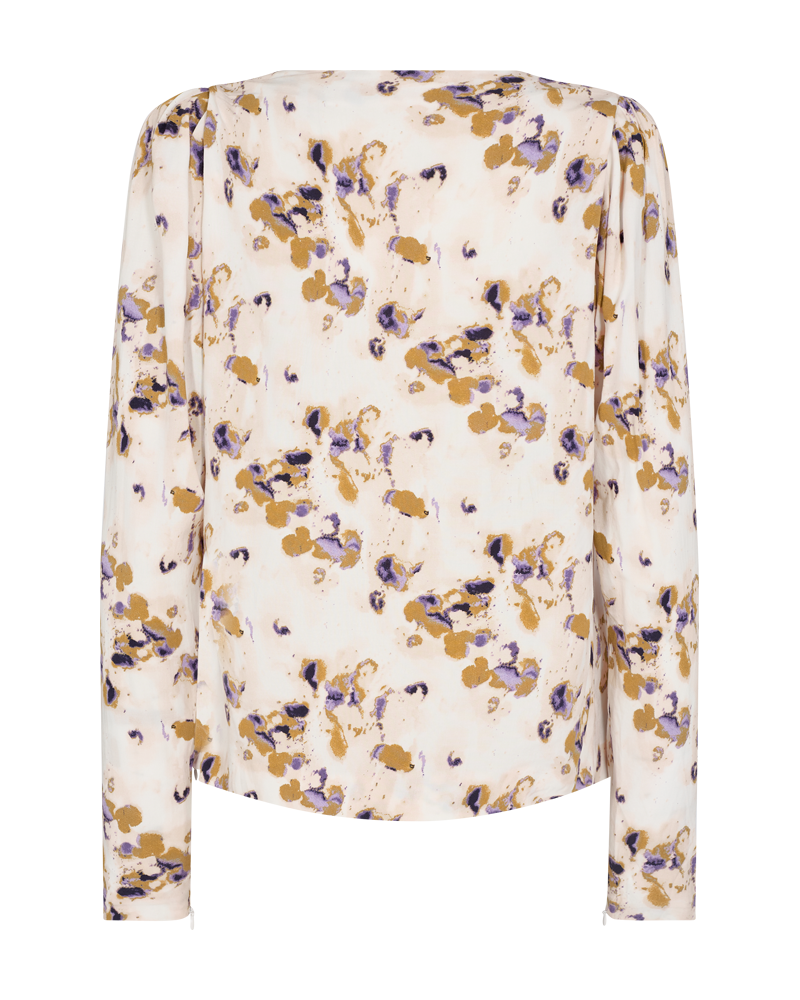 CMMERRY - BLOUSE WITH PRINT IN WHITE