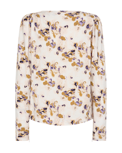 CMMERRY - BLOUSE WITH PRINT IN BEIGE