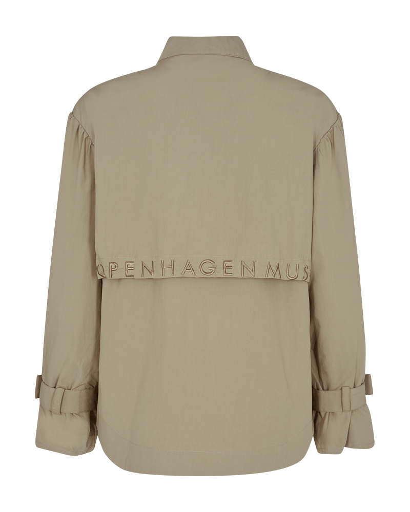 CMBLUR - SHIRT WITH BUCKLE DETAILS IN BEIGE