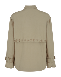CMBLUR - SHIRT WITH BUCKLE DETAILS IN BEIGE