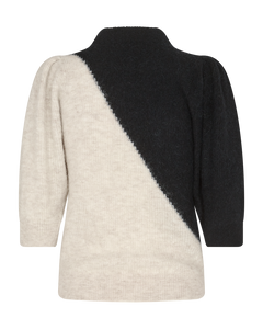 CMIBRA - KNITTED MONOCHROME PULLOVER IN GREY