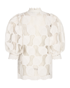 CMMALI - BLOUSE IN TRANSPARENT QUALITY IN WHITE
