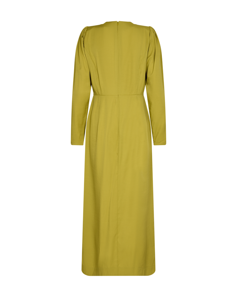 CMSHO - DRESS WITH PUFF SLEEVES IN GREEN