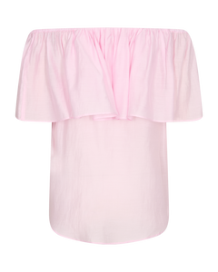 CMMOLLY - BLOUSE WITH RUFFLES IN ROSE