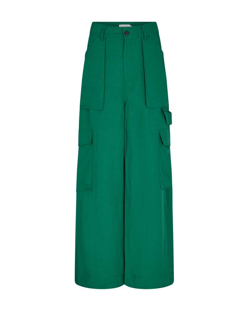 CMNATU - PANTS WITH MULTI-POCKET IN GREEN