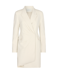 CMTAILOR - LONG BLAZER DRESS IN WHITE