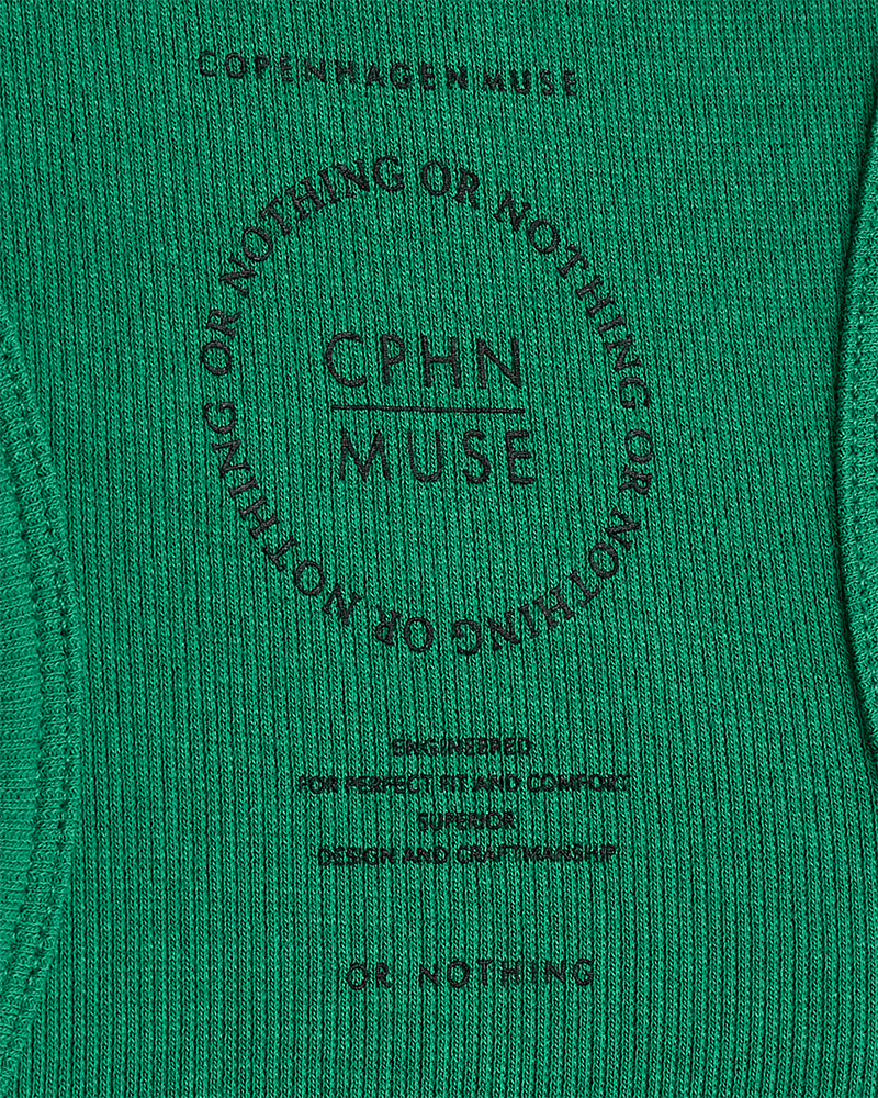 CMSIV - TOP WITH CUT-OUT IN GREEN