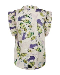 CMFRILL - BLUSE WITH FLORAL PRINT IN PURPLE