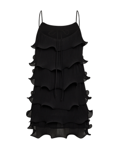CMKIRA - SHORT PLEATED DRESS IN BLACK
