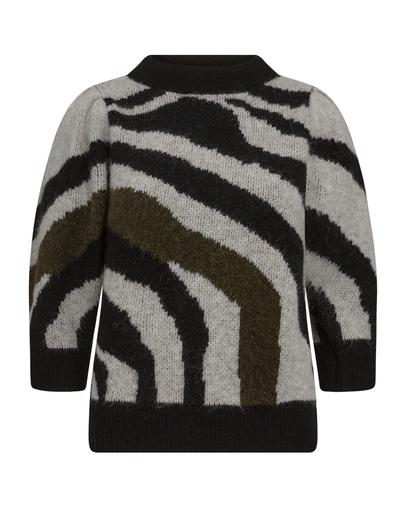 CMIBRA - PATTERNED PULLOVER IN GREY
