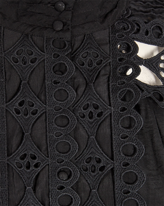 CMULTRA - DRESS WITH EMBROIDERY IN BLACK