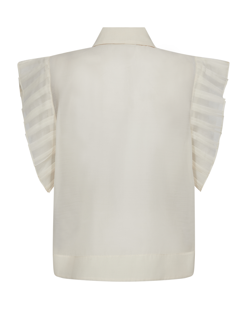 CMBLUEBELL - PLEATED TOP IN WHITE