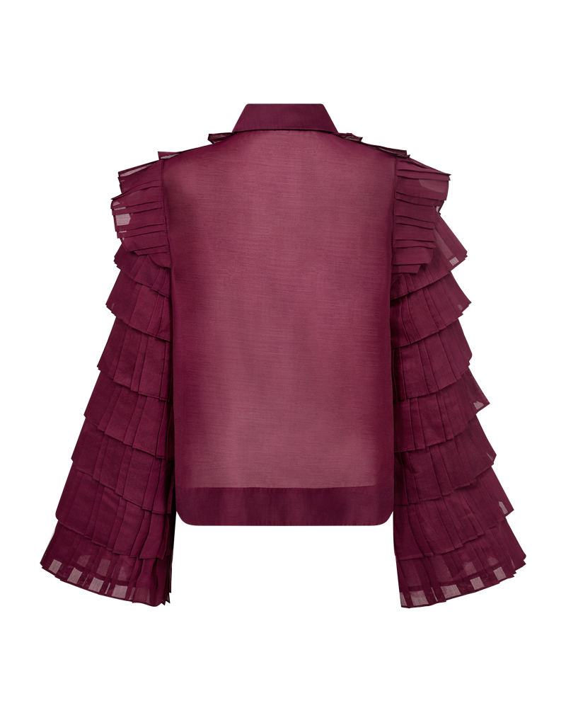 CMBLUEBELL - SHIRT WITH FRILLS IN PURPLE