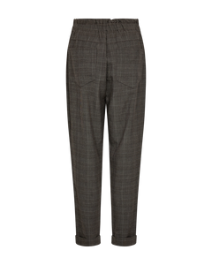 CMTAILOR - CHECKED PANTS IN BLACK