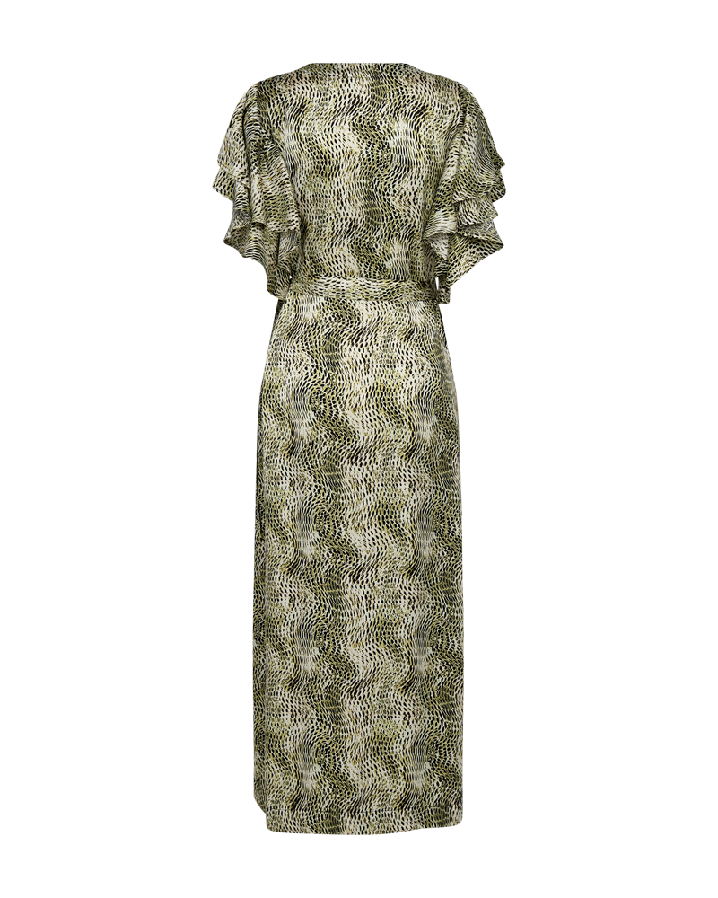 CMSABINA - LONG DRESS IN BEIGE AND GREEN