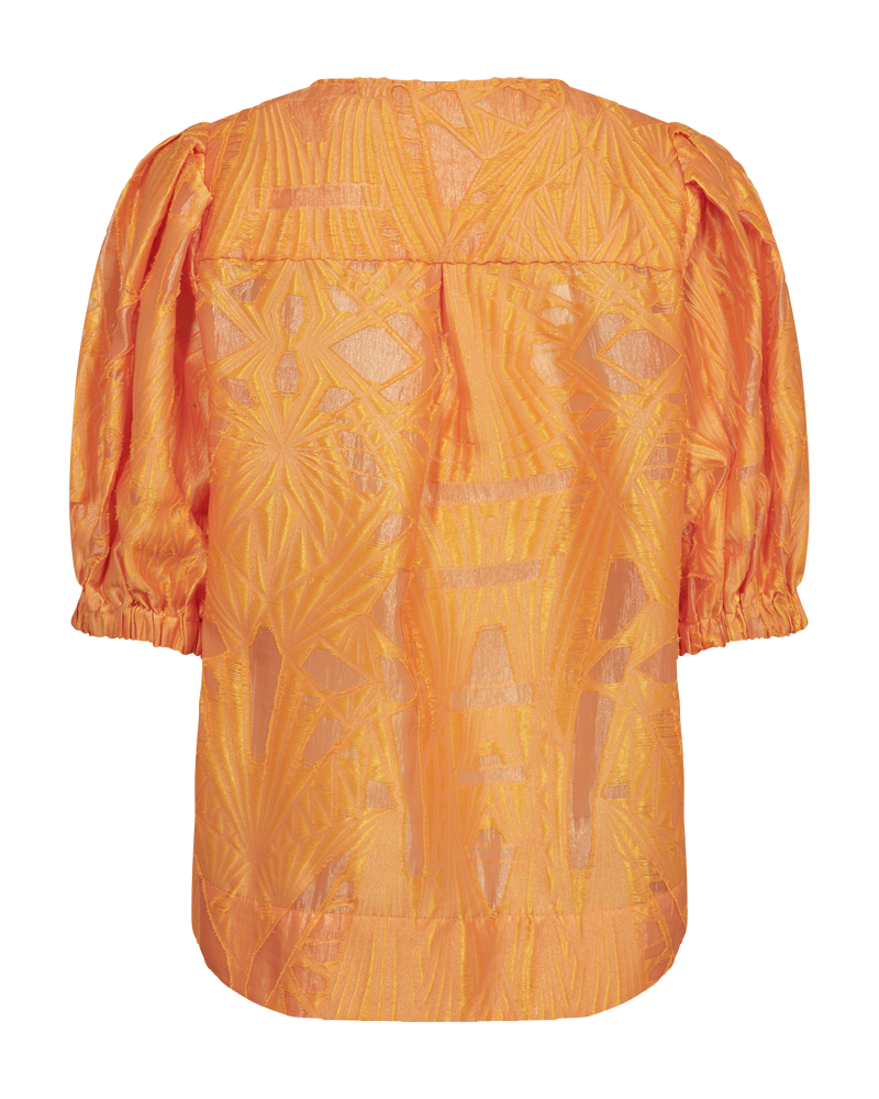 CMBALOON - SHIRT WITH BALOON SLEEVES IN ORANGE