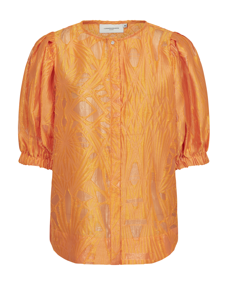 CMBALOON - SHIRT WITH BALOON SLEEVES IN ORANGE