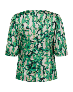 CMMERRYSHINE - PATTERNED BLOUSE IN GREEN