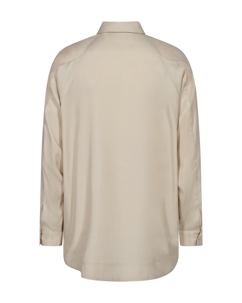 CMSILA - SHIRT WITH MESH DETAILS IN BEIGE
