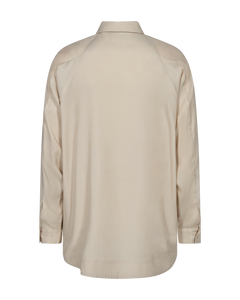 CMSILA - SHIRT WITH MESH DETAILS IN BEIGE