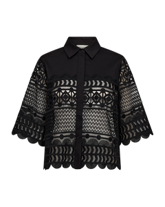 CMVITRA - SHIRT WITH LACES IN BLACK