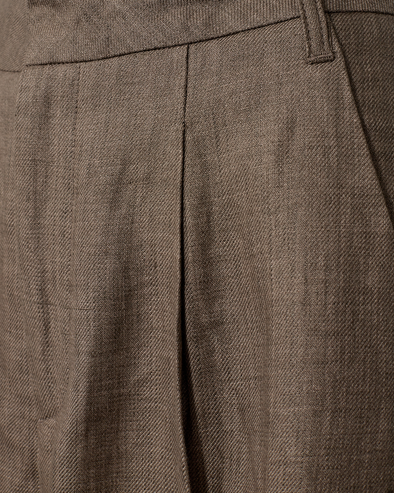 CMNATURE - WIDE PANT IN BROWN