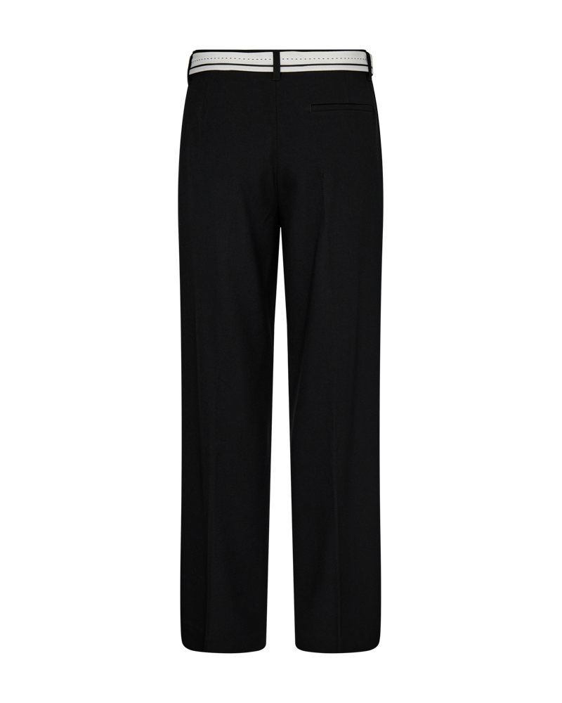 CMTAILOR - PANTS WITH A BELT IN BLACK