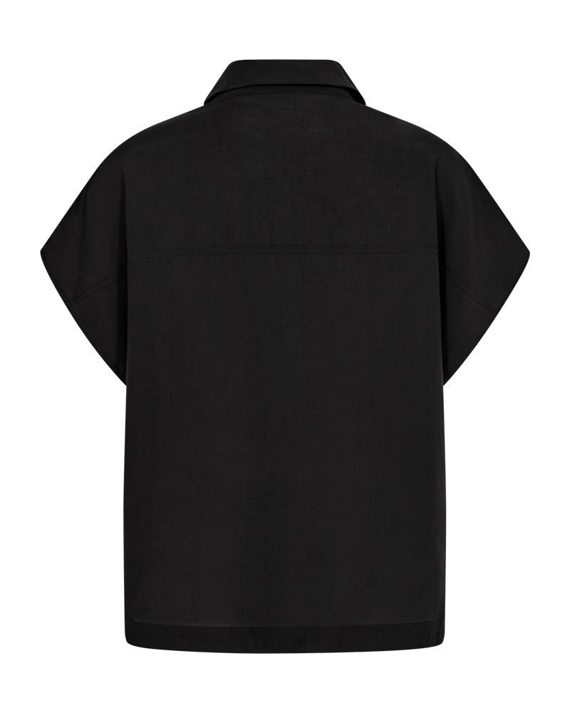 CMMOLLY - SHIRT WITH CHEST POCKETS IN BLACK