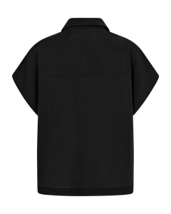 CMMOLLY - SHIRT WITH CHEST POCKETS IN BLACK