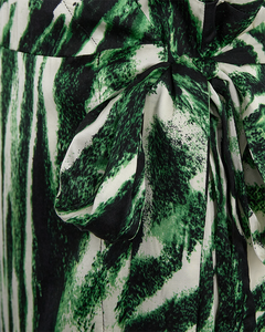 CMSABINA - WRAP DRESS IN BEIGE AND GREEN